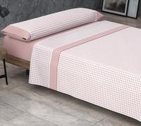 HM'S HOME'SECRET Roomers Juego de sábanas Estampadas Calidad 30/30 144 Hilos, 50% poliéster y 50% algodón 10 Diseños en 2 Colores. (Vichi Rosa, Cama 180cm)
