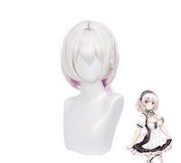 Hms Sirius Cosplay Peluca Juego Azur Lane Mujer Resistente al calor Sintético Rosa Blanco Cosplay Peluca Hms Sirius