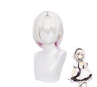 HMS Sirius Cosplay Wig Game Azur Lane Women Pink White Heat Resistant Synthetic Hair Wig HMS Sirius