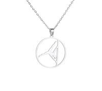 Hmsanase Clásico Collar Colgante Cadena Hombre Mujer Joyas Necklace Collar Colgante De Acción De Apoyo De Pole Dance De Gimnasia Artística S