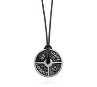 Hmsanase Fascinante Collar Colgante Cadena Hombre Mujer Joyas Necklace Disco De Pesas Barra Mancuerna Colgante Hombre Fitness Gimnasio Collar Levantamiento De Pesas Ejercicio De Culturismo N390-1