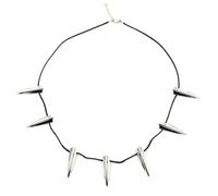 Hmsanase Tendencias Collar Colgante Cadena Hombre Mujer Joyas Necklace Collar De Pantera Negra Para Hombre, Colgante De Garra De Leopardo, Collar Punk, Tendencia De Utilería Xl1154