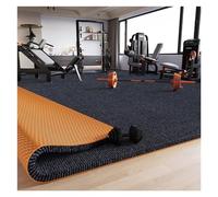 HMTBQT 9mm de Espesor Larga Alfombra Protección para el Suelo-Antideslizante/Insonorización,Tapete Felpudo Entrada Tapete Salon Cortable Alfombrilla para Pasillo,Cocina,Gimnasio(Dark Grey,100x200cm)