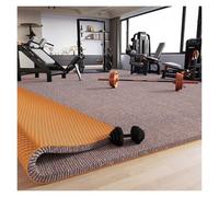 HMTBQT 9mm de Espesor Larga Alfombra Protección para el Suelo-Antideslizante/Insonorización,Tapete Felpudo Entrada Tapete Salon Cortable Alfombrilla para Pasillo,Cocina,Gimnasio(Beige-Browm,90x400cm)
