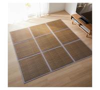 HMTBQT Alfombra Tatami Japonesa Igusa Tapete de Juegos Colchón Futón para Suelo(Coffee,130x195cm)
