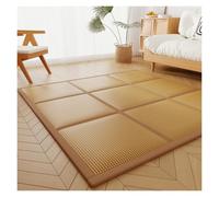 HMTBQT Esterilla Tatami Japonés Dormir Alfombrilla Colchón Futón Plegable de Suelo(Light Brown,180x200cm)