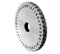 HMWOKPOT Rueda De Caracteres De Acero para Marcado Manual Etiqueta Metálica para Placa De Identificación Carácter Ordinario De 2-6 Mm Carácter con Hoyos De 3-6 Mm,B,3mm