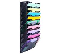 HMXLJJY Organizador de archivos de pared de malla A4 de 10 niveles, soporte para documentos, revistas de correo para oficina y hogar, color negro