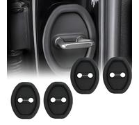 HMYOUXUAN 4 Piezas Protección Negra para Cerradura de Puerta para Ford Kuga PHEV 2024 2025, Tapa Protectora Cerradura Puerta Coche Hebilla anticorrosión