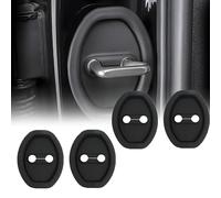 HMYOUXUAN 4 Piezas Protección Negra para Cerradura de Puerta para Hyundai Tucson N-Line 2020-2025, Tapa Protectora Cerradura Puerta Coche Hebilla anticorrosión