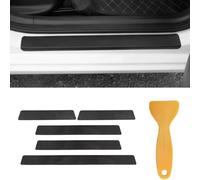 HMYOUXUAN Fibra de Carbono Película Protectora para Jeep Renegade Facelift 2019-2024 2025, Decoración para Estribos de Coche de Antide Slizante Antiarañazos Piezas De Automóvil, 5 Piezas