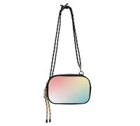 HMZXZ Bolso cruzado de color azul claro y rosa, bolso pequeño con correa ajustable, RainbowFanny Pack Sling Mochila Hobo para mujeres y hombres, viajes, trabajo