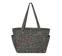 HMZXZ Bolso de mano para mujer, bolso de mano para educación química, gran capacidad, asa superior, bolsa de hombro para trabajo, viajes, gimnasio, educar
