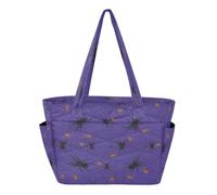 HMZXZ Bolso de mano para mujer, color naranja, color morado, gran capacidad, asa superior, bolsa de hombro para trabajo, viajes, gimnasio, telaraña