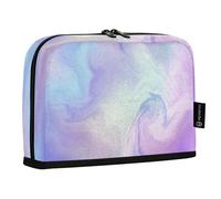 HMZXZ Estuche para lápices de pie, color morado abstracto, bolsa de gran capacidad para niños y niñas, estuche multicapa para lápices, organizador de papelería, obras de arte para la escuela y la