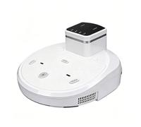 HNBCYRND Secador de Cuerpo Completo Resistente al Agua con Control táctil Inteligente 4 velocidades, Pantalla LED para después la Ducha, 2500 W Agua Aire Acondicionado pies frío/Caliente(1 Set,White)