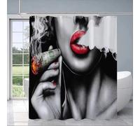 HNBFKD Cortina de Ducha de baño, Divertidas Cortinas para Accesorios de baño, Funda de baño, Tela Impermeable con Ganchos 260x200cm/(WxH)