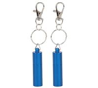 HNBGNNMRO 2 Piezas de Punta para Taco de Billar de Metal, Herramienta inalámbrica para Reparar Puntas de Tacos, Aguja para Club de Billar para la absorción de Tiza, con Llavero para