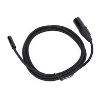 HNBGNNMRO Cable de 3,5 mm hembra a XLR macho de 3 pines, cable adaptador de audio chapado en oro de 24 quilates con carcasa de aluminio, conector XLR trenzado en nailon de 2 m para