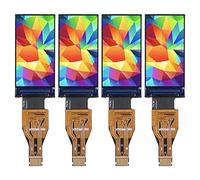 HNBGNNMRO Módulo de Pantalla IPS de 0,96 Pulgadas, 4 Unidades, resolución de 80 x 160, Interfaz SPI, Controlador ST7735S, Pantalla LCD TFT para proyectos Integrados con y STM32,