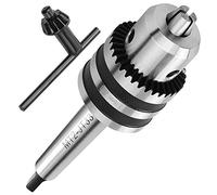 HNBun Portabrocas de 1/32 a 5/8 pulgadas, convertidor adaptador de portabrocas resistente con vástago MT2 de cambio rápido con llave de portabrocas