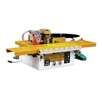 HNBYLMM Encoladora de Cantos Automática con Corte de Cinta, Canteadora para Madera Curva/Recta 1200 W, con Pegado por Doble Cara y Control de Temperatura, Ancho de Banda de 6-60 mm B