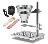 HNBYLMM Manual Powder Flowability Tester Plastic Flow Meter Powder Flow Characteristic Tester Funnel-Type Powder Flow Tester for Measuring Powdered or Granular Plastics