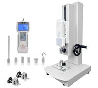 HNBYLMM Máquina de ensayos de tracción Manual, comprobador Digital de Fuerza de tracción, con Carrera de 300 mm, Capacidad de 10-500 N, 2 mordazas de Prueba, para ensayos de compresión y tensión 200N