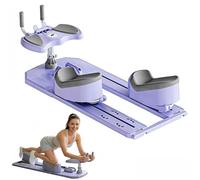 HNBYLMM Máquina de Entrenamiento de Gateo 6 en 1, Entrenador de Torsión y Estiramiento de Columna, con Contador LED, Uso Completo y Desmontable, para Entrenamiento de Abdominales, Cintura y Core Blue