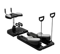 HNBYLMM Máquina de Entrenamiento de Gateo 6 en 1 para Entrenamiento de Core, con 3 Alturas Ajustables, Entrenador Columna Giro Multifuncional con Contador LED, 6 Modos de Entrenamiento Black