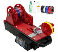 HNBYLMM Máquina Recicladora de Filamentos 3D, Extrusora de Filamentos para Impresora 3D de Escritorio, con Ajuste de Temperatura, Pultrusión de Filamentos 3D a Partir de Botellas de Plástico Red