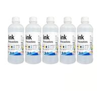Hncgwgbs Limpiador de aspersores de Impresora. Compatible con hp802 s3180 803 la Impresora de inyección de Tinta. Limpieza Potente del líquido de Limpieza del aspersor(5 Bottle of 500ML)