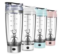 HNCY Botella Mezcladora, 650ML shaker proteinas, Mezclador de Proteinas Eléctrica, vaso mezclador proteinas, Recargable por USB, para batidos de proteínas y batidos de reemplazo de comidas, sin BPA