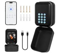 HNCY Cajetin Llaves con Codigo - Caja de Seguridad para Llaves de Exterior IP65, Bluetooth con App TTLock, Caja Seguridad Llaves para Alquiler Vacacional y Hogar, Garaje