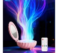 HNCY Ocean Wave - Proyector de luz nocturna para dormitorio, altavoz Bluetooth integrado, ruido blanco, para decoración de habitaciones/regalo para niños/fiestas/música/relajación/cumpleaños (Rosa)