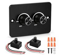 HNCY Regulador de intensidad LED de 12 V con doble interruptor, regulador de intensidad de intensidad CC 12 V, interruptor regulador de intensidad para lámparas LED, regulador de intensidad continua