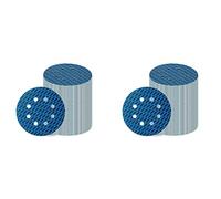 Hndhbfgrt 140 Piezas Lijadora Orbital Papel de Lija 5 Pulgadas Disco de Lijado de 8 Orificios Papel de Lija de Grano 320 para Discos de Lijado Anti-Bloqueo Rombo