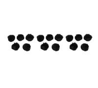 Hndhbfgrt 15 Piezas de 1,5 cm para MicróFono con para el Pelo, Clip para Parabrisas, para MicróFono de Conferencia, para el Pelo de la CáMara, Color Negro