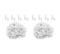 Hndhbfgrt 200X Abrazadera de Cable de 7 mm la Abrazadera de Clavo de Cable de Acero Redondo Se Utiliza para Organizar el Tipo de Línea Fija de Cables y Alambres