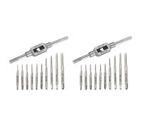 Hndhbfgrt 20Pcs Micro-Taps Bit Small Hand Tornillo Rosca Machos M1-M3.5 HSS Mini Tapón Métrico Tap Tornillo Tap Taladro Herramienta de Roscado