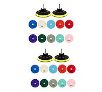Hndhbfgrt 24 Piezas Juego de Almohadillas de Pulido de Diamante de 3 Pulgadas Kit de Pulido Húmedo/Seco