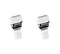 Hndhbfgrt 2X Adaptador USB3.2 Tipo C Macho una Tipo e Hembra de 20 Gbps, Carcasa de Computadora, Adaptador Frontal Tipo e para Expansión de la Placa Base de la Computadora