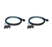 Hndhbfgrt 2X Cable Interno Mini SAS Una SATA, SFF-8643 Una SATA Salida Hacia Adelante Compatible con El Disco Duro del Controlador (3,3 Pies)