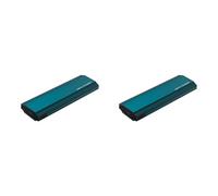 Hndhbfgrt 2X Carcasa para Disco Duro SSD M.2 NGFF, 10 Gbps, USB 3.1 A Tipo C, Carcasa para Disco Duro Externo Compatible con para SATA 2230 2242 2260 2280