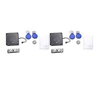 Hndhbfgrt 2X Cerradura de Gabinete RFID Electrónica Inteligente Sin Orificio Instalación FáCil Armario de Muebles Armario de Zapata Cerradura de Puerta con Dos Tarjetas/Etiquetas de Llave