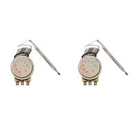 Hndhbfgrt 2X Congelador -30 - + 30 Celsius AC 250V 16A AC380V Termostato Capilar de Temperatura
