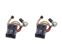 Hndhbfgrt 2X Controlador de Velocidad del Ventilador Minero de la Caja Computadora Concentrador Ventilador8 Canales PWM Controlador de Ventilador Violento Alta Potencia Gobernador Ventilador