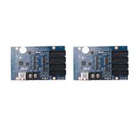 Hndhbfgrt 2X Controlador HD-WF4 RGB HUB75 A Color, Pantalla LED, Animación de Píxeles, Señalización Digital LED, Puerto USB WiFi, Tarjeta de Control.