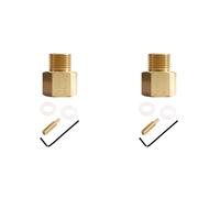 Hndhbfgrt 2X Convertidor Adaptador de Tanque Cilíndrico de CO2 W21.8-14 una W21.8-14 con Válvula RPV para Pecera de Acuario