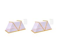 Hndhbfgrt 2X Cubierta para Plantas Aceleradora de Hileras de Jardín, 49 X 38 X 22 cm, Plegable, para Parterres Elevados, Hileras de Verduras, Cubierta Protectora de Plantas